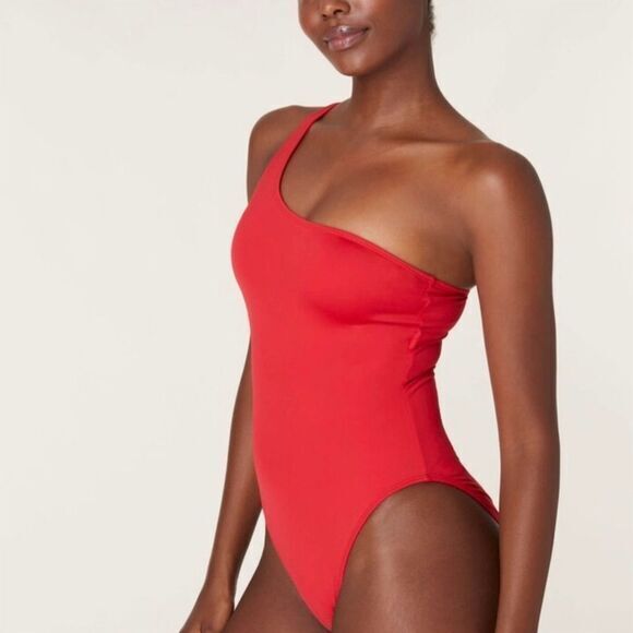 NWT Andie Women's Nantucket Long Torso One Piece Swimsuit Cherry Red Size XXXL‎